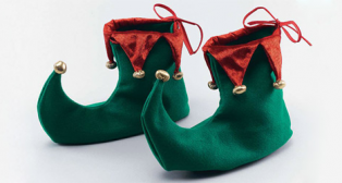 Kalėdinis elfas iš makaronų