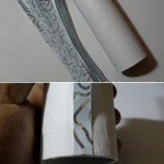 Elegantiška vazelė iš popieriaus. Pavyzdys
